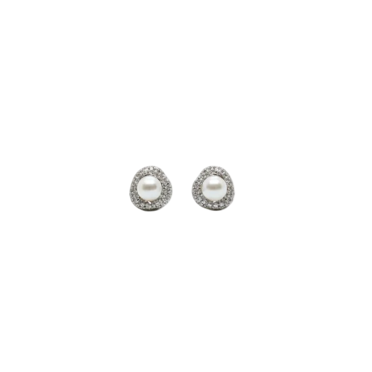 Pearl Halo Studs