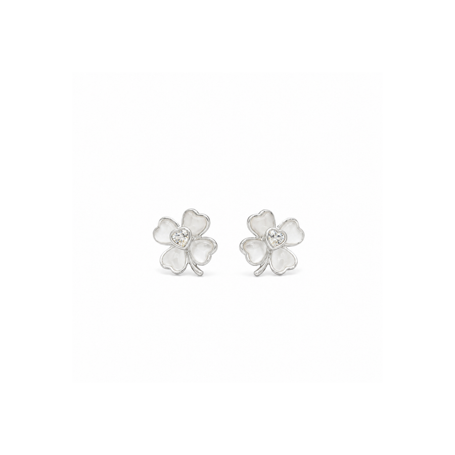 Clover Heart Earrings