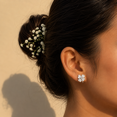 Clover Heart Earrings