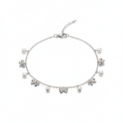 Bow & Pearl Bracelet