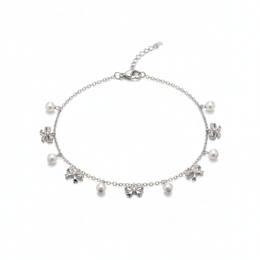 Bow & Pearl Bracelet