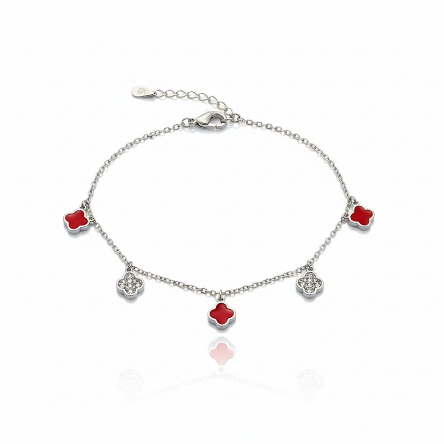 Scarlet Clover Bracelet